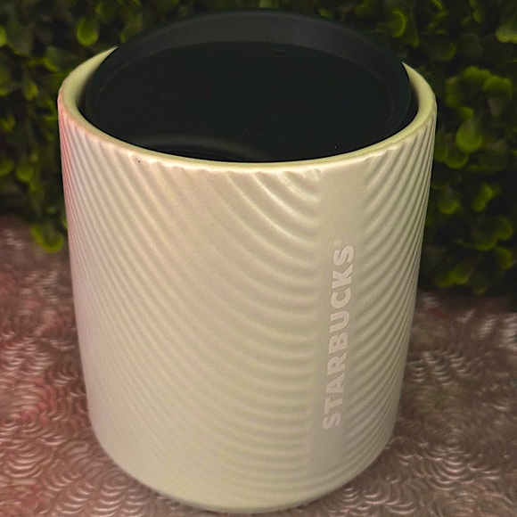 Starbucks Other - 💚NWT Starbucks 2023 Mint Green Ribbed Ceramic Mini Travel Mug Tumbler
